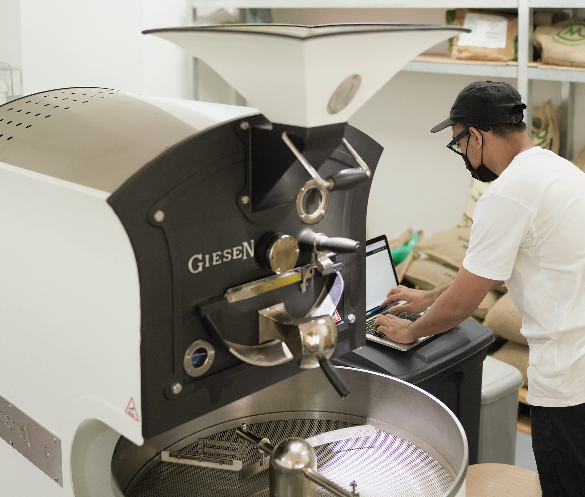 aslam next to community coffee's giesen w6a aslam yusoff