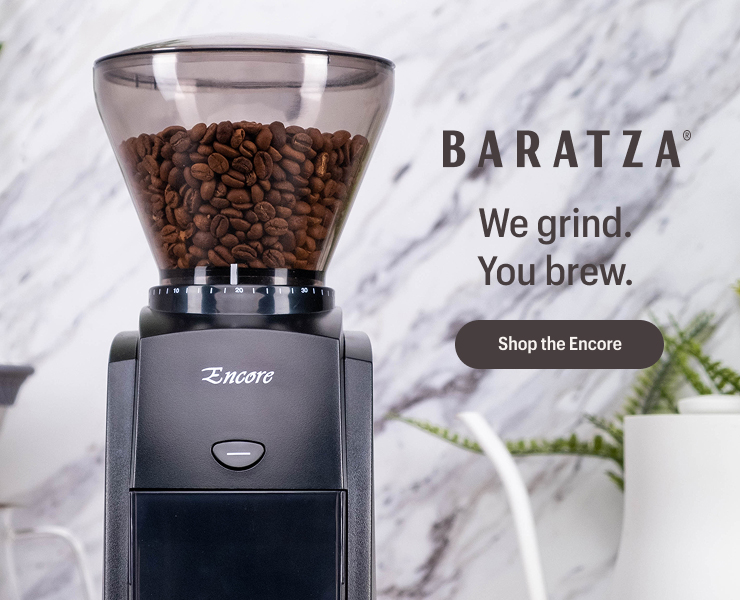 banner advertising Baratza grinders