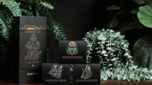 corvus coffee roasters everyman la esmeralda set coffee design1