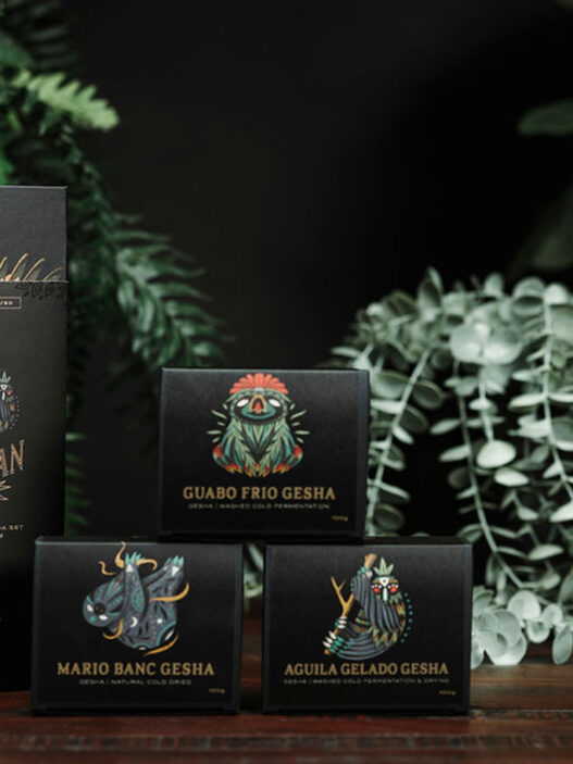 corvus coffee roasters everyman la esmeralda set coffee design1