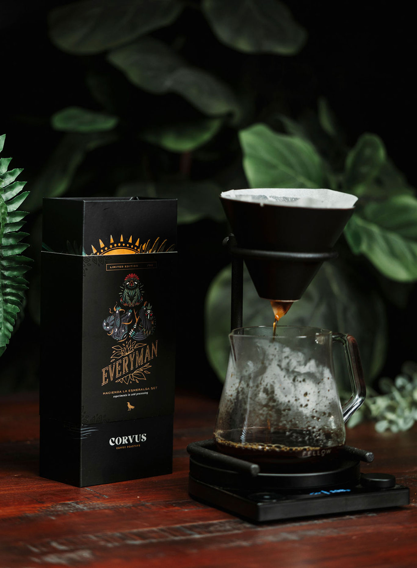 corvus coffee roasters everyman la esmeralda set coffee design3