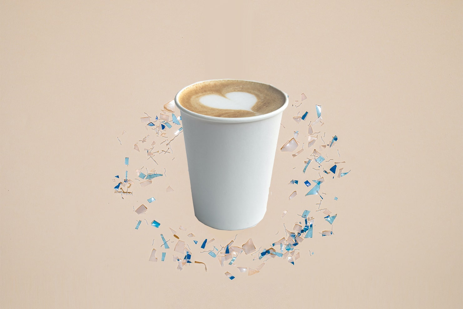 Microplastics Paper Cup