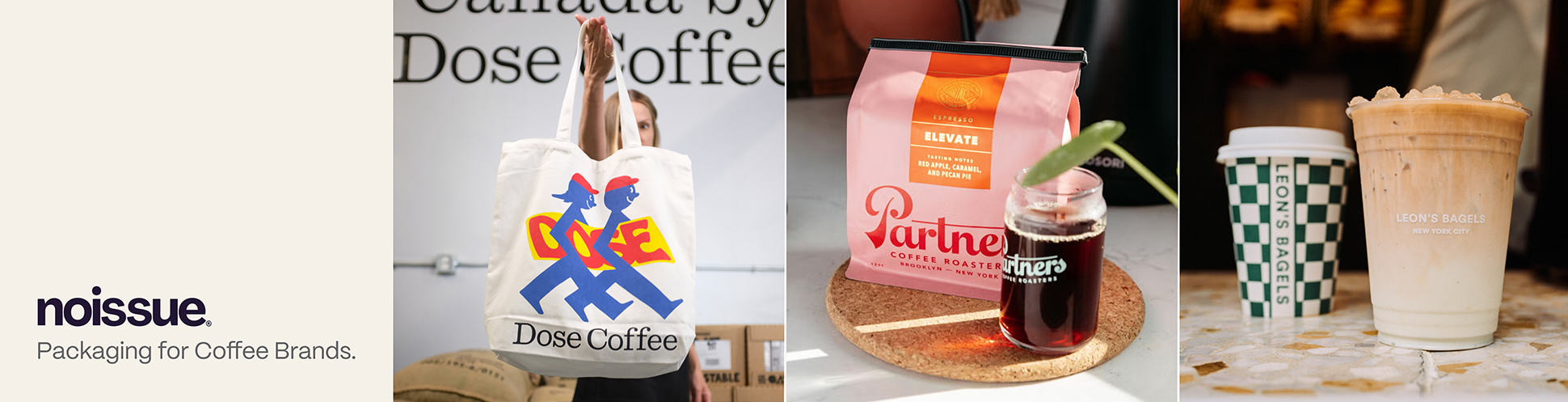 banner advertising noissue packaging for brands