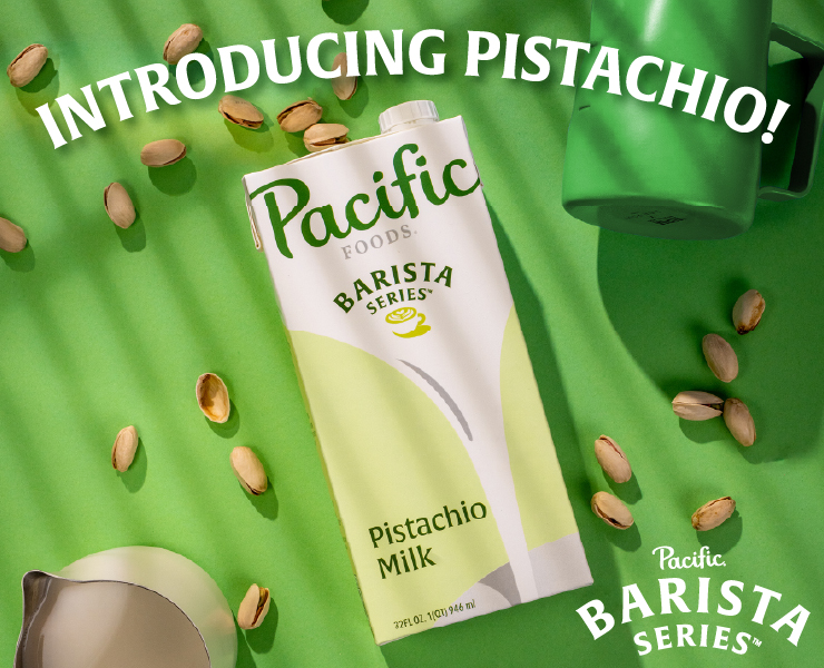 banner advertising pacific foods barista series plant milks