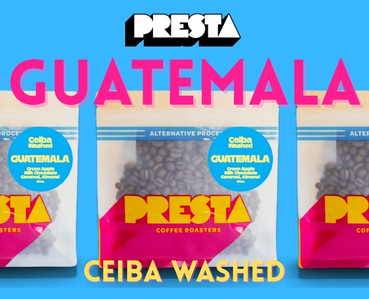 banner advertising Presta Coffee