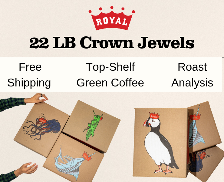 banner advertising Royal Coffee