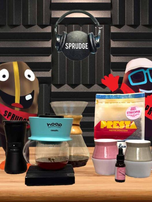 spesh and buzzy coffee sprudgecast presta slow pour supply ceado hoop 1152025