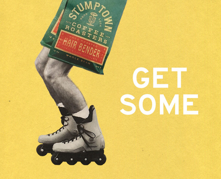 banner advertising stumptown coffee roasters