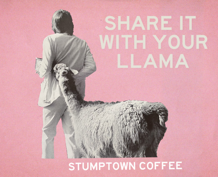 banner advertising stumptown coffee