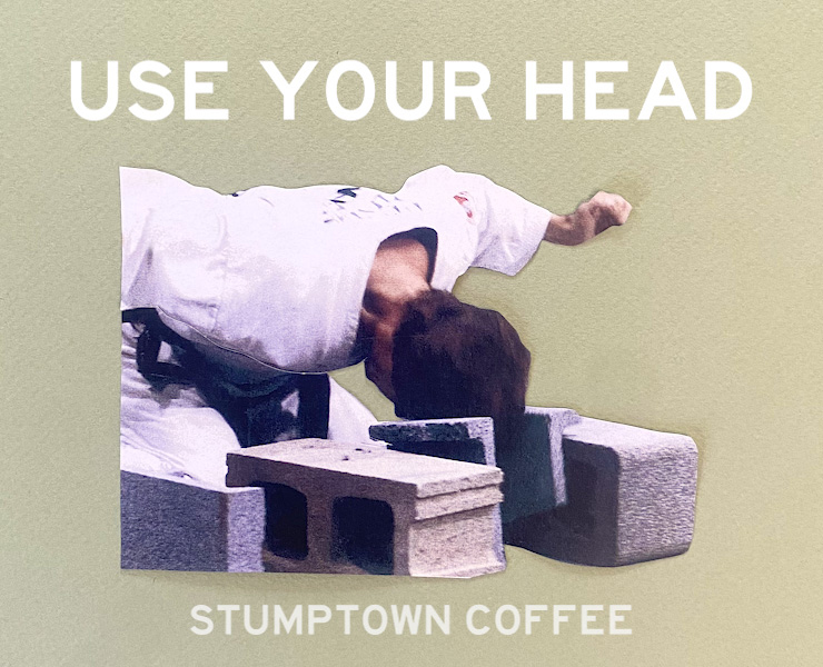 banner advertising stumptown coffee roasters