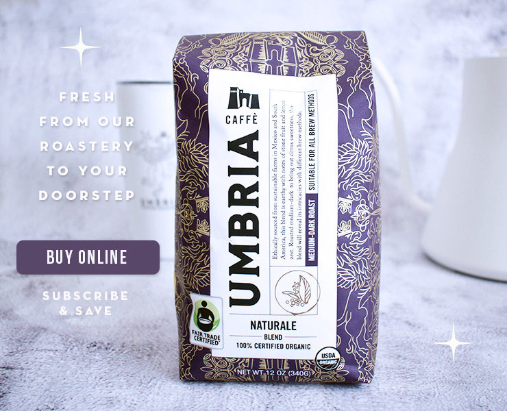 banner advertising Caffé Umbria