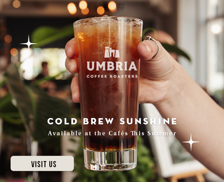 banner advertising Caffé Umbria