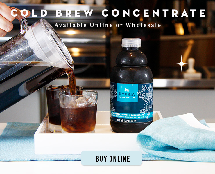 banner advertising Caffé Umbria